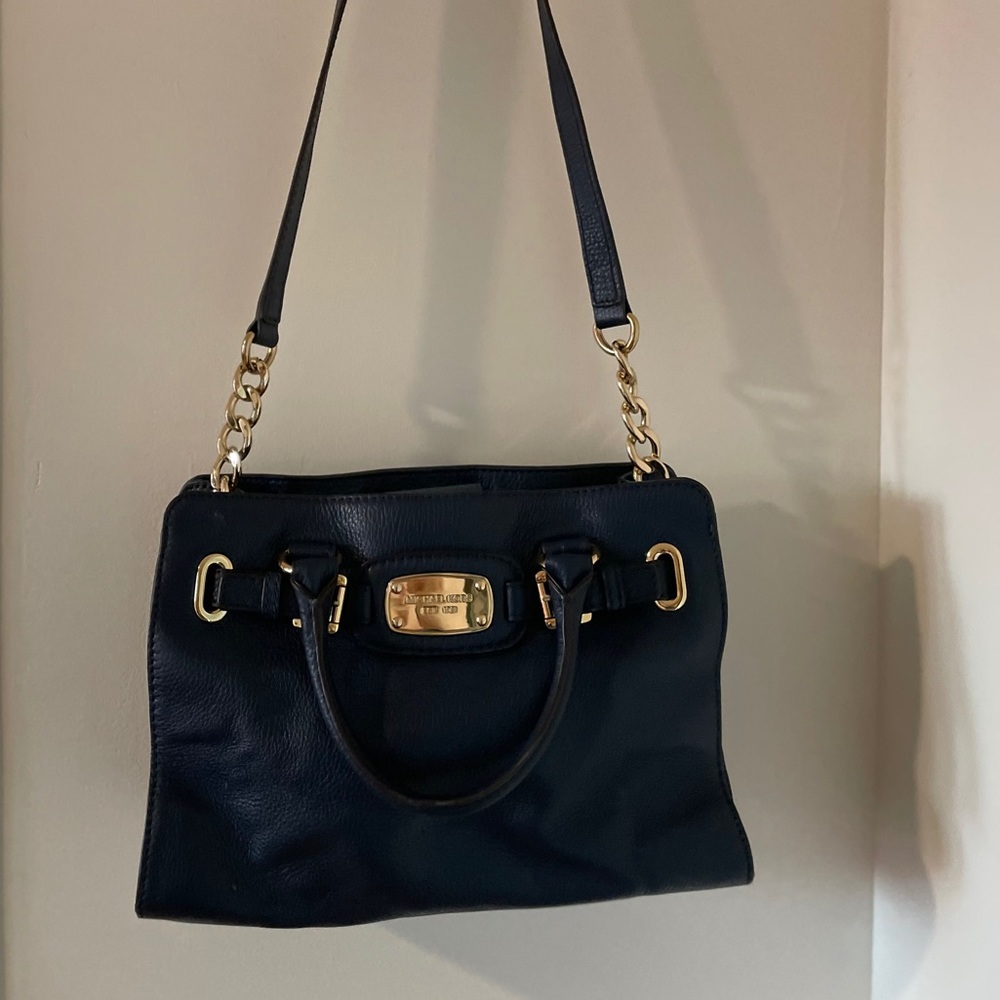 MICHAEL Michael Kors Navy Crossbody Wrist Strap